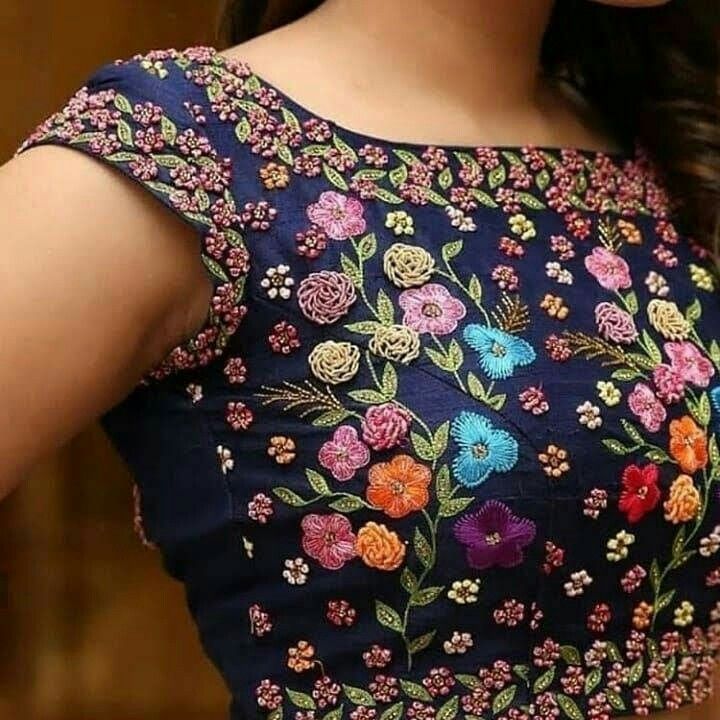 87+ Short Hand Aari Work Blouse Designs (2025)