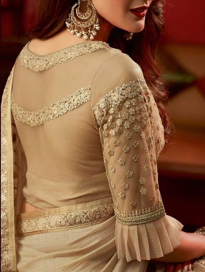 90+ Stylish Net Blouse Designs That Suits Every Saree