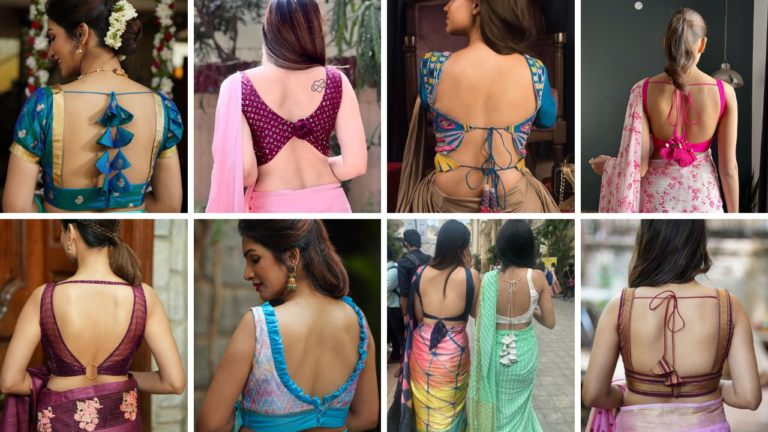 party wear saree blouse designs