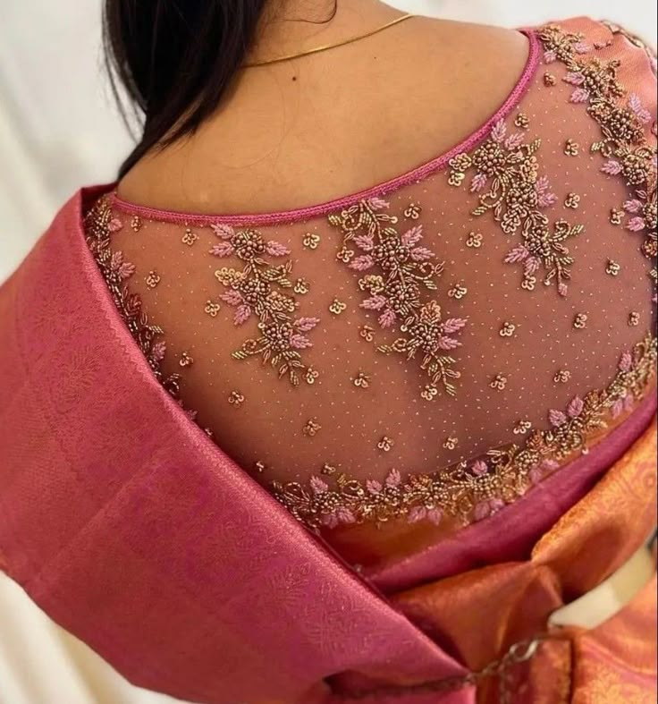 90+ Stylish Net Blouse Designs That Suits Every Saree