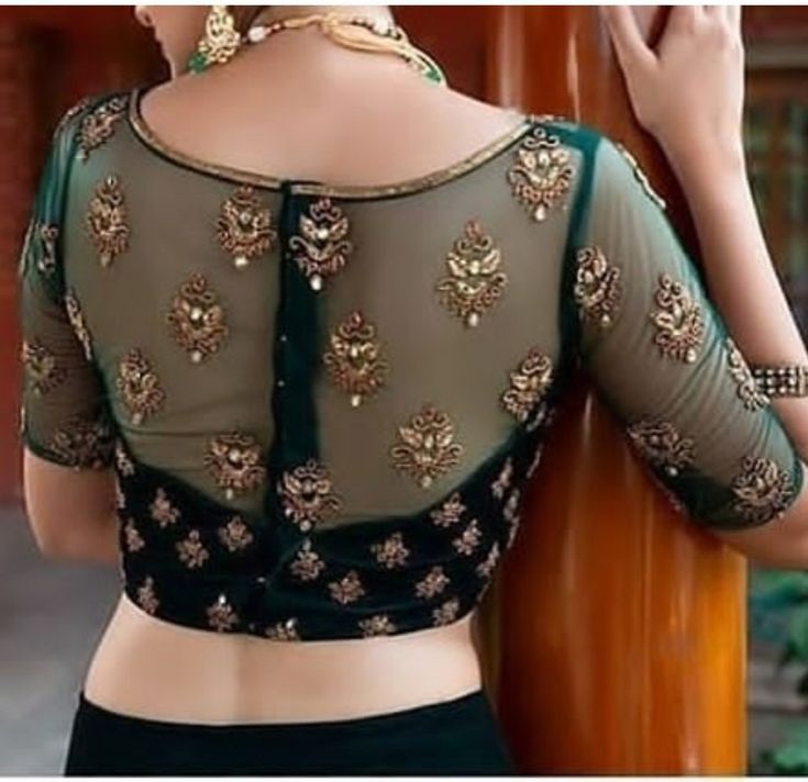 90+ Stylish Net Blouse Designs That Suits Every Saree