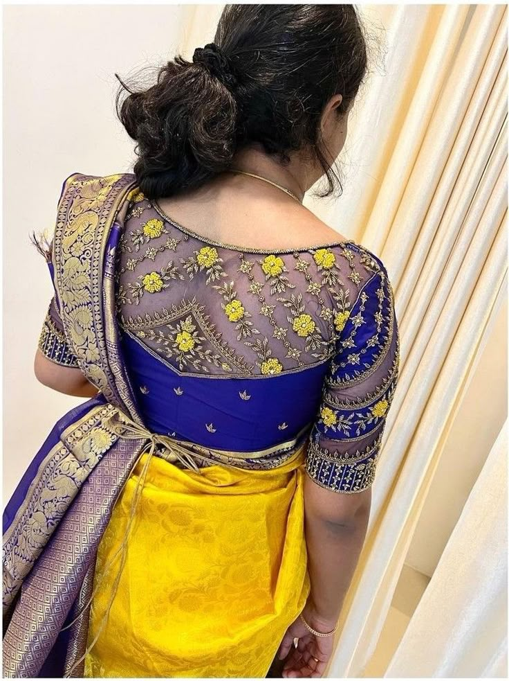 90+ Stylish Net Blouse Designs That Suits Every Saree