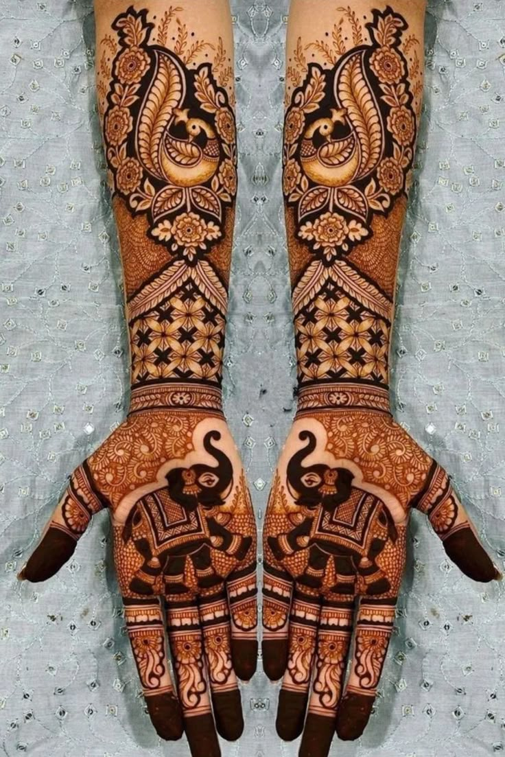 60+ Trendy Royal Front Hand Mehndi Design For Your Wedding