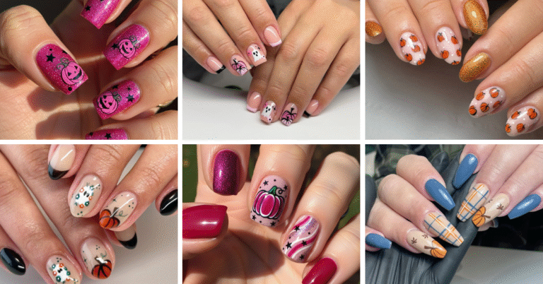 pumpkin nail ideas for fall