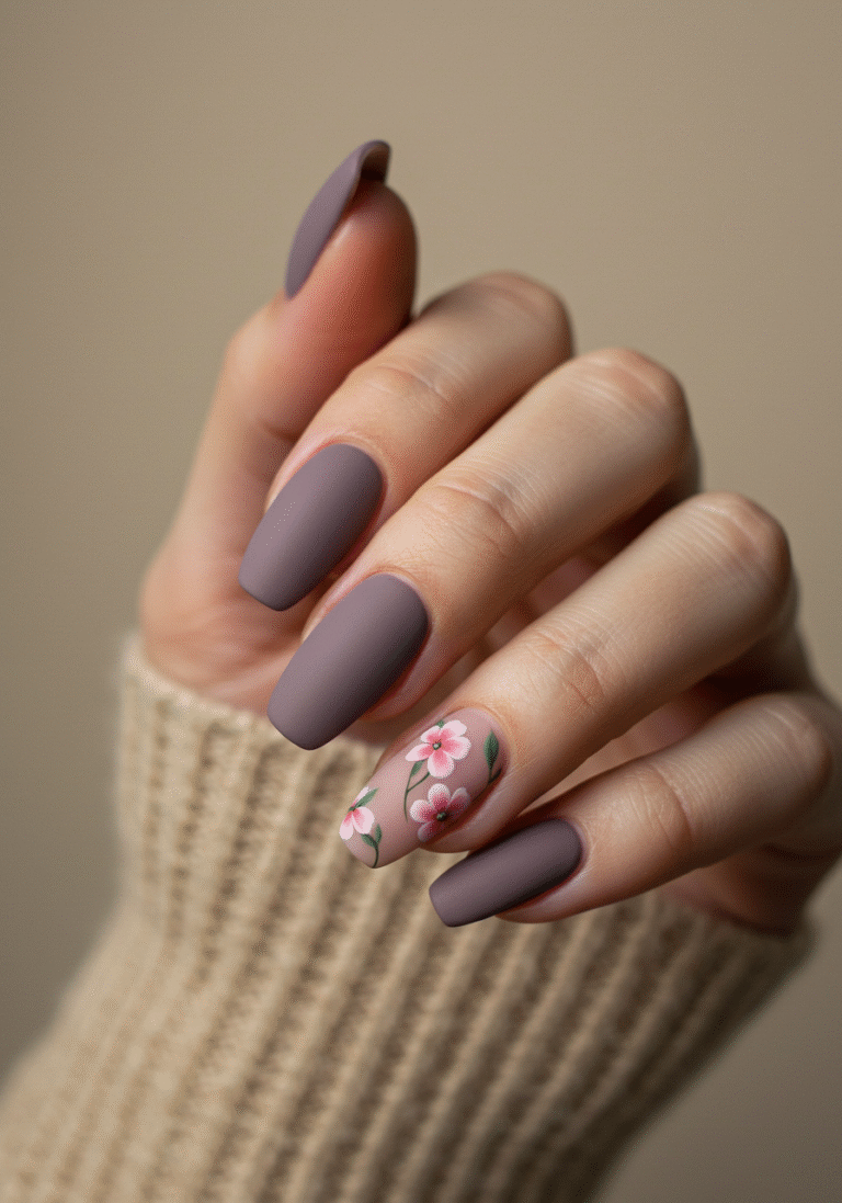 Mauve Matte + Petal Accents