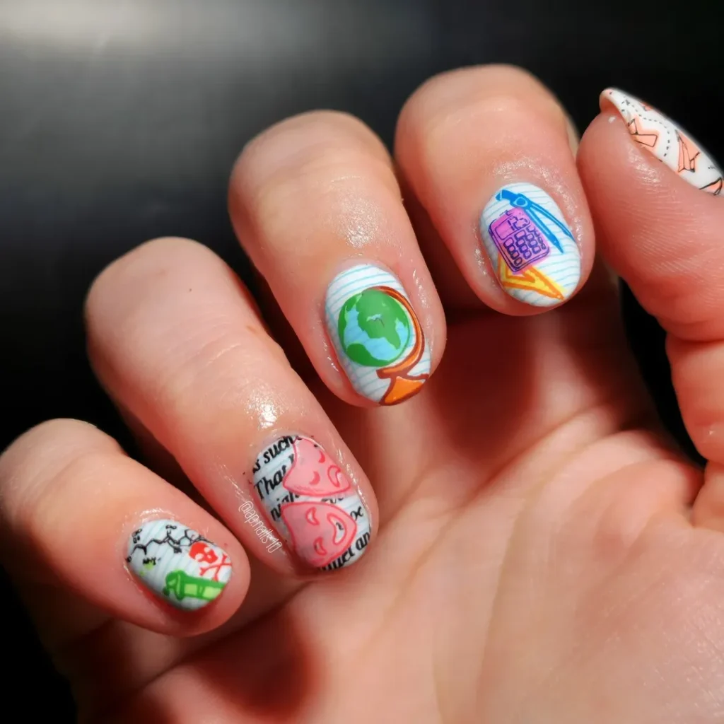 Back to school nail 7