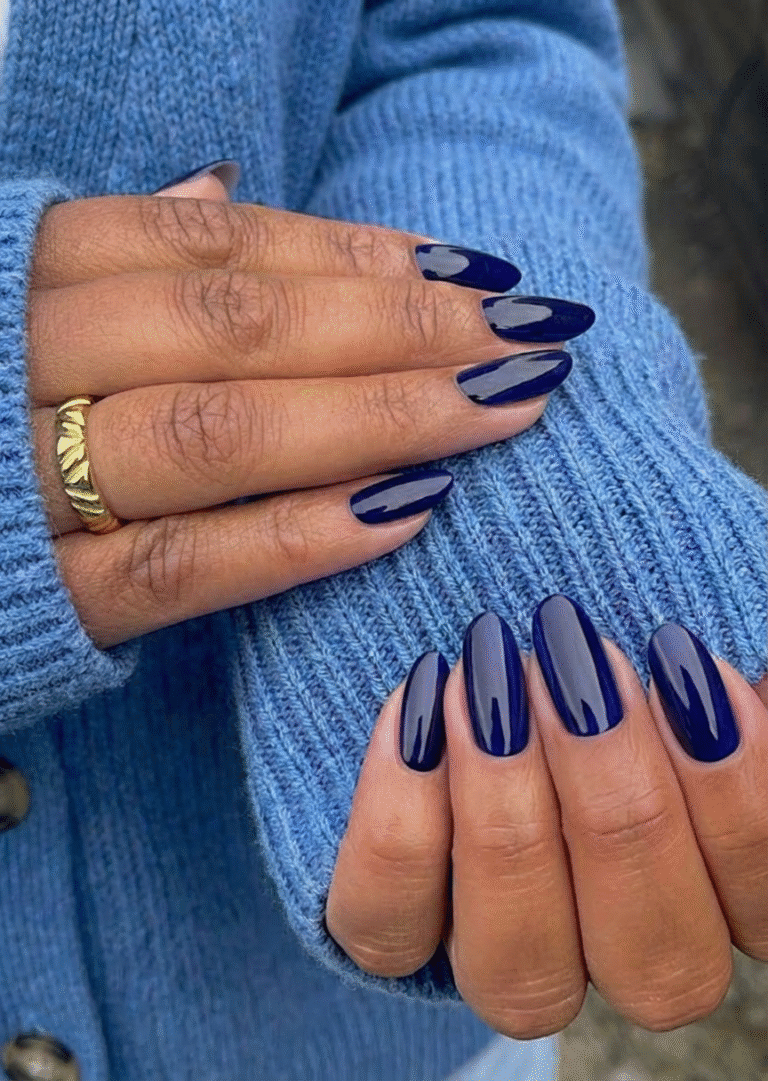 Deep Navy Solid Shine